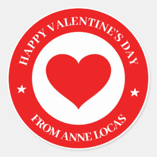 Adesivo Redondo Feliz Dia dos Namorados