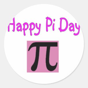 Adesivo Redondo Feliz Dia Pi
