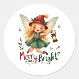 Adesivo Redondo Feliz e Brilho, Feliz Natal