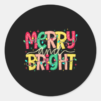 Adesivo Redondo Feliz E Natal Brilhante Família De Pijamas Xm