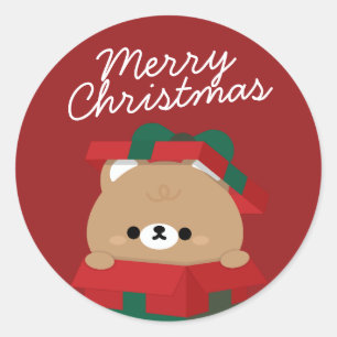 Adesivo Redondo Feliz e Simples Feliz Natal