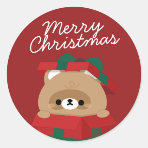 Adesivo Redondo Feliz e Simples Feliz Natal