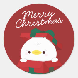 Adesivo Redondo Feliz e Simples Feliz Natal