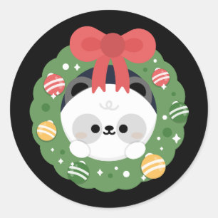 Adesivo Redondo Feliz e Simples Feliz Natal