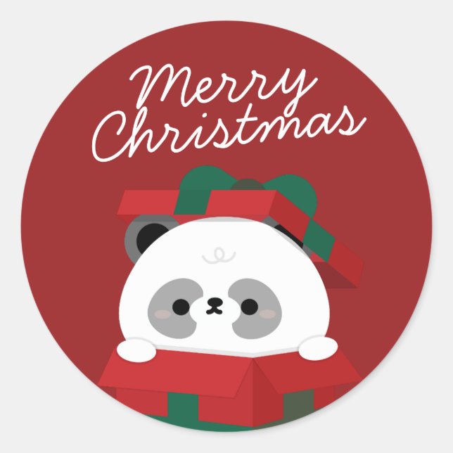 Adesivo Redondo Feliz e Simples Feliz Natal (Frente)