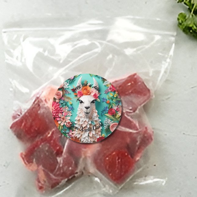 Adesivo Redondo Feliz Eid al Adha Personalizado (Criador carregado)