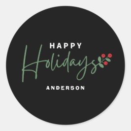 Adesivo Redondo Feliz Férias