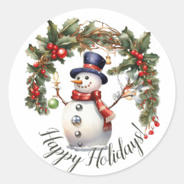 Adesivo Redondo Feliz Férias!