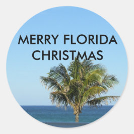 ADESIVO REDONDO FELIZ FLORIDA CHRISTMAS STICKERS
