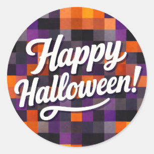 Adesivo Redondo Feliz Halloween
