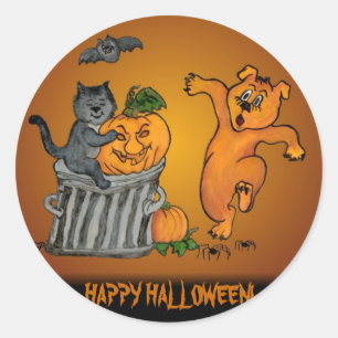 Adesivo Redondo Feliz Halloween!5