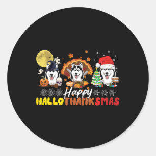 Adesivo Redondo Feliz Halloween de Feliz Hallo de rouco Cão