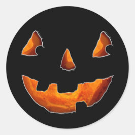 Adesivo Redondo Feliz Halloween Pumpkin