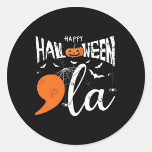 Adesivo Redondo Feliz Halloween Va La Shirt Halloween Costume P