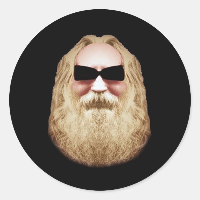 ADESIVO REDONDO FELIZ HIPPIE STICKER (Frente)