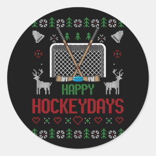 Adesivo Redondo Feliz Hockey Days Hockeydays Horkeydays Ufly Chris