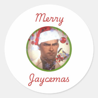 Adesivo Redondo Feliz Jaycemas Sticker