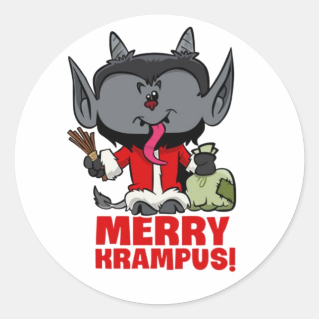 ADESIVO REDONDO FELIZ KRAMPUS (Frente)