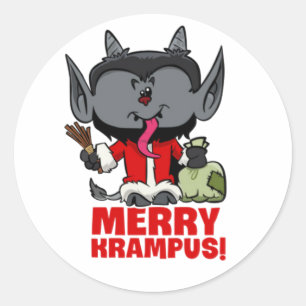 ADESIVO REDONDO FELIZ KRAMPUS