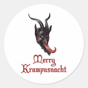 Adesivo Redondo Feliz Krampusnacht