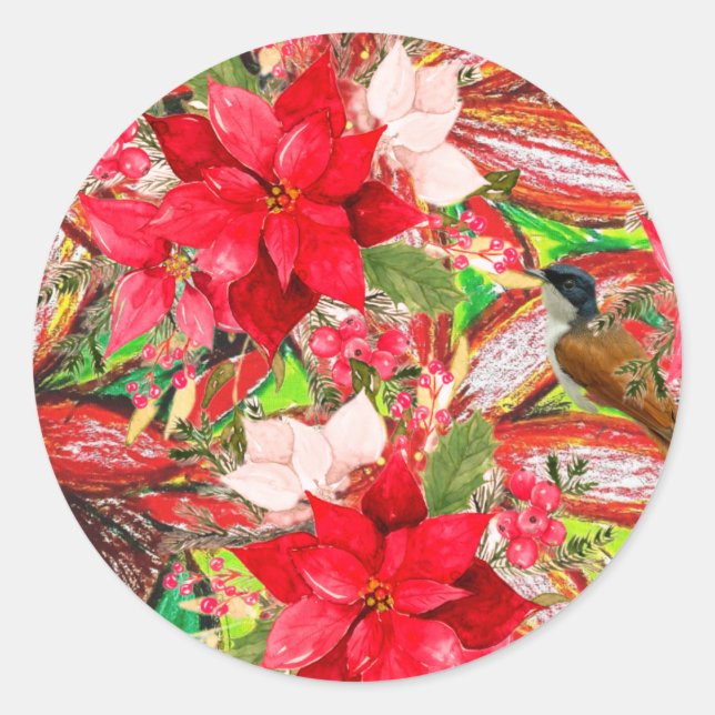 Adesivo Redondo Feliz Natal! (Frente)