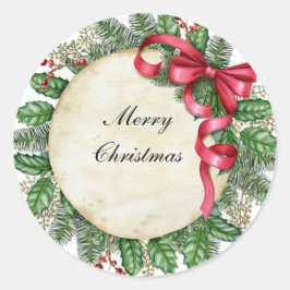 Adesivo Redondo Feliz Natal