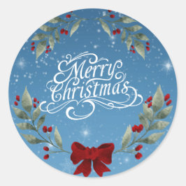 Adesivo Redondo Feliz Natal