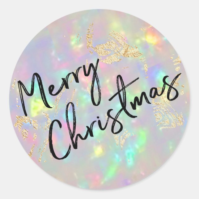 Adesivo Redondo Feliz Natal (Frente)