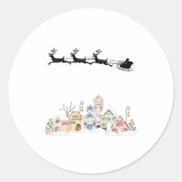 Adesivo Redondo Feliz Natal