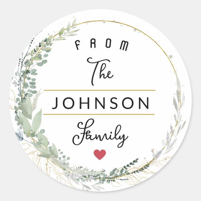 Adesivo Redondo Feliz Natal (Frente)