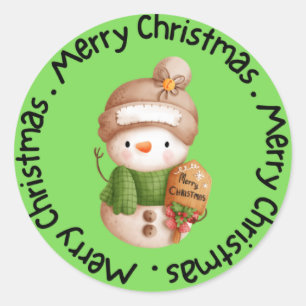 Adesivo Redondo Feliz Natal