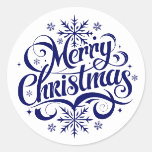 Adesivo Redondo Feliz Natal
