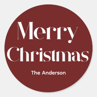 Adesivo Redondo feliz natal