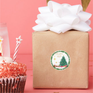 Adesivo Redondo Feliz Natal