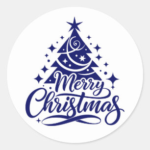 Adesivo Redondo Feliz Natal