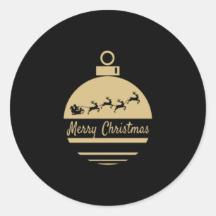 Adesivo Redondo Feliz Natal