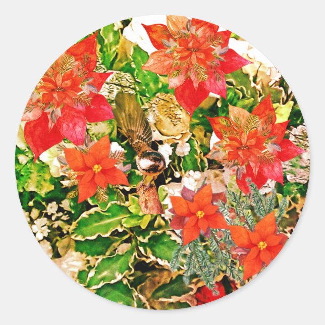 Adesivo Redondo Feliz Natal! (Frente)