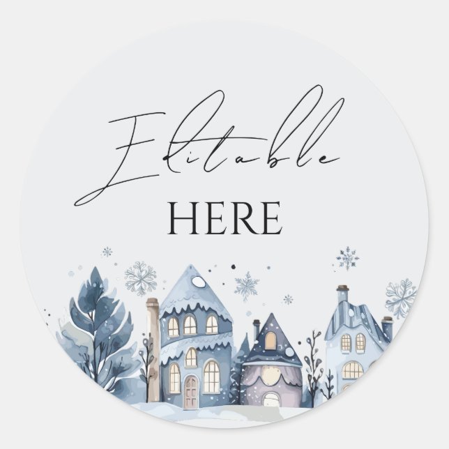 Adesivo Redondo Feliz Natal (Frente)