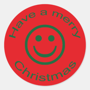 Adesivo Redondo Feliz Natal