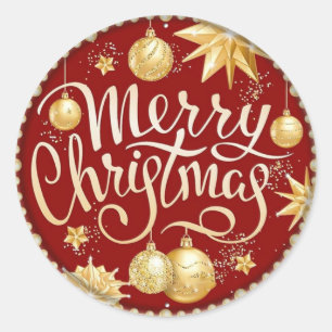 Adesivo Redondo Feliz Natal