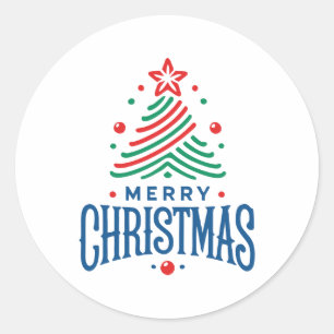 Adesivo Redondo Feliz Natal 1