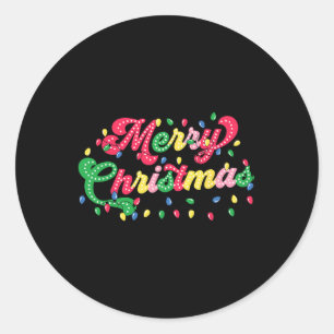 Adesivo Redondo Feliz Natal 2024 - Festa de Natal