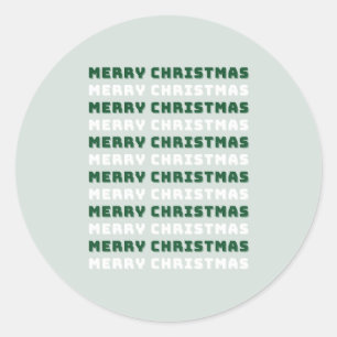 Adesivo Redondo Feliz Natal, Arte de Natal Verde, Férias