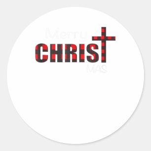 Adesivo Redondo Feliz Natal Camisas Cristãos Presentes B