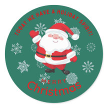 Feliz Natal com Papai Noel Bonito Personalizado