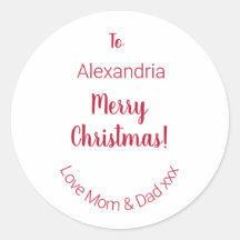 Feliz Natal da mãe e Pai mínimo