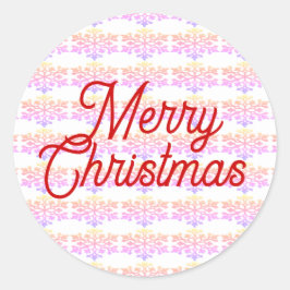 Adesivo Redondo Feliz Natal Envelope Selos