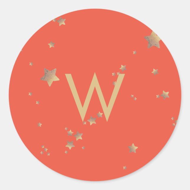 Adesivo Redondo Feliz Natal Estrela Moderna Verde Cereja Vermelha  (Frente)