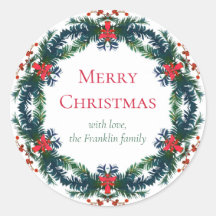 Feliz Natal Férias Wreath