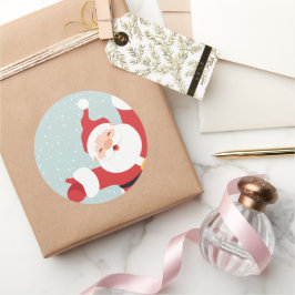 Adesivo Redondo Feliz Natal Papais noeis animados | Vedante